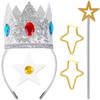 Goenb Princess Rosalina Crown Accessories Kit, Princess Costume Accessories Princess
