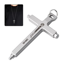 SUNWAYFOTO DW-03 Hex Key Wrenches Stainless 2.5/3/4mm Steel Cross necklace