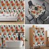 HOMETITUTE Stained Glass Wallpaper Peel and Stick Orange Floral Contact