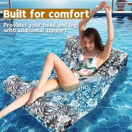 Pool Hammock Float | Outdoor Lounges for Swimming,Multifunctional Inflatable Pool Floats Water Hammock Lounge for Adults