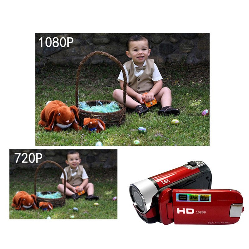 Digital Camera Video Recorder 16X F-ocus Zoom Design 2.7Inches TFT