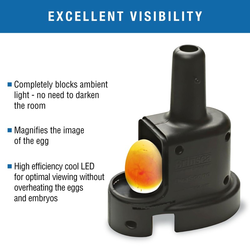Brinsea OvaScope Egg Scope with OvaView Standard Candler for Monitoring