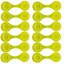 NIUBISTORE Pack of 12 Magnetic Reflectors, Reflectors Children's Reflector Clips Pendant Reflective Lapel Magnets Safety Reflector Reflectors Dog for Backpack, Jacket, Jogging and More