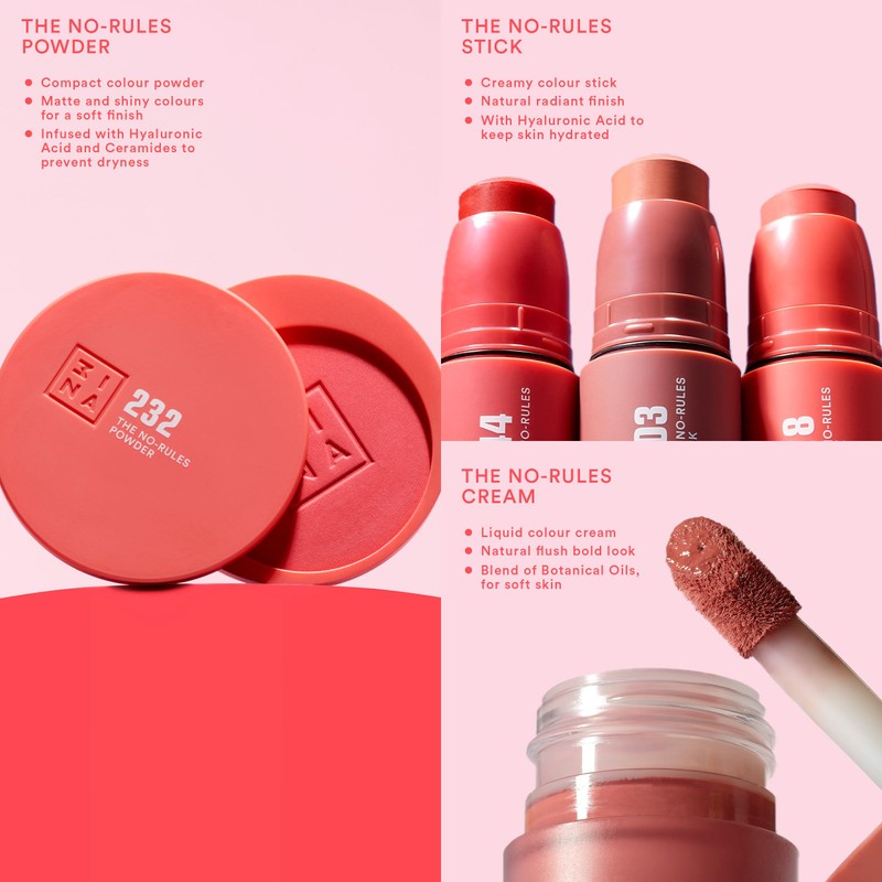 3INA MAKEUP - The No-Rules Powder 503 - Pink nude