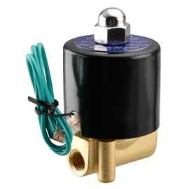 Heschen Brass Solenoid Valve 2W-025-06 Direct Acting 110 VAC PT1/8 Normally Closed Compressed Air Water Water Air