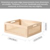 Longero Natural Pine Storage Basket with Bamboo Grid - Decorative