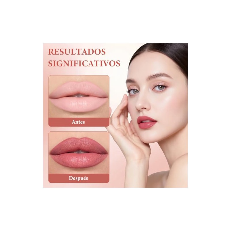 6 PCS Lápiz Labial Mate, Labiales, Lápiz Labial Mate de
