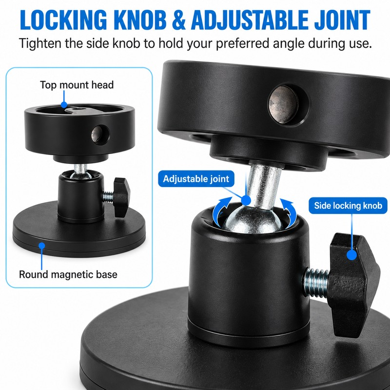 Magnetic Mount for Starlink Mini Antenna – Adjustable Angle Base