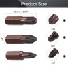 Utoolmart Pozidriv Screwdriver Bits, PZ1+PZ2+PZ3 Pozidriv Head Screw Driver Bit,