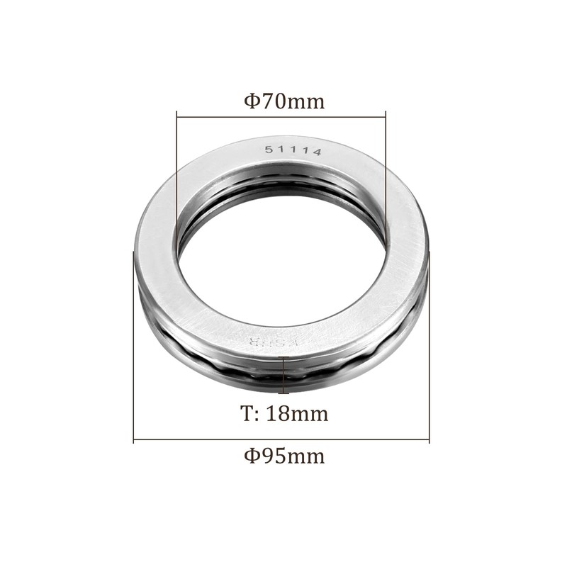 Kozelo 1pcs 51114 Thrust Ball Bearings - [70mm Bore Dia