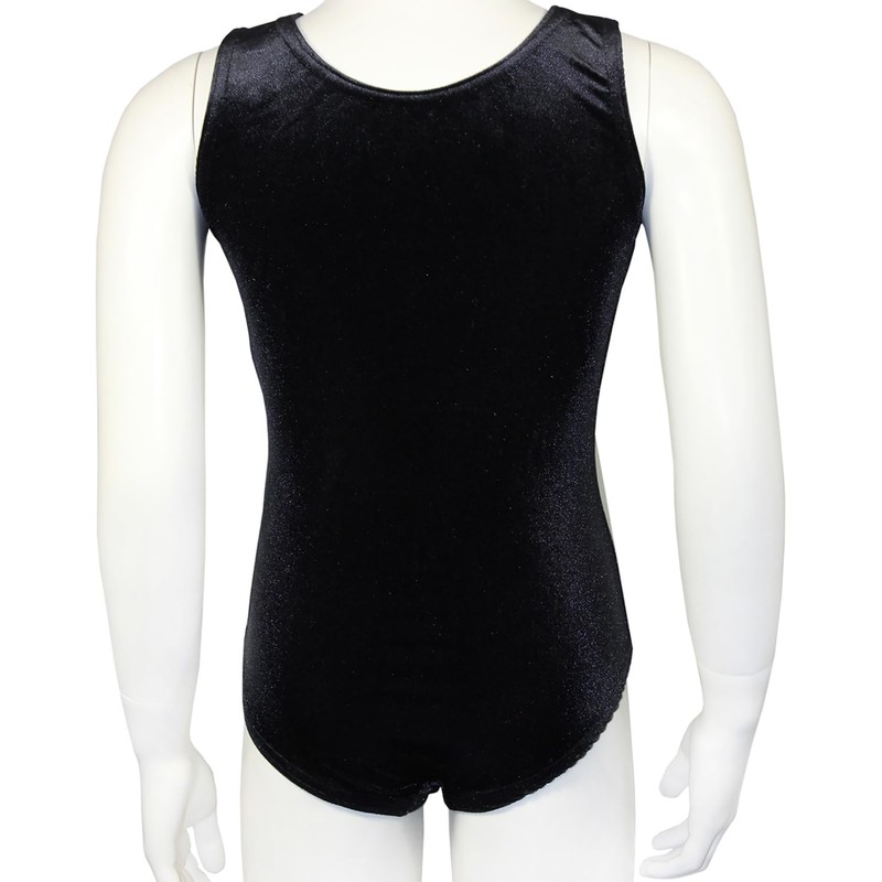 Java Special Velvet & Glitter Lycra Short Sleeve Gymnastics Leotard,
