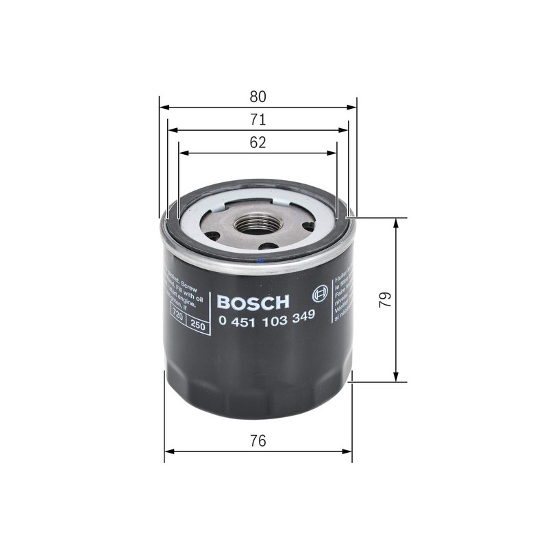 Bosch Automotive P3349 Oil Filter Car