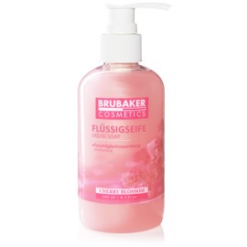 BRUBAKER Cosmetics Hand Wash Lotion Liquid Soap Cherry Blossom 240 ml in Practical Dispenser - Gently Cleans and Moisturises - for Hygienically Clean Hands
