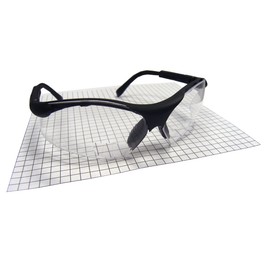SAS Safety Sidewinder Readers Safety Glasses -Black Frame - Clear 1.5 X Reader Lens - Polybag