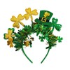 Soochat St. Patrick's Day Headbands Shamrock Headband Green Clover Hair