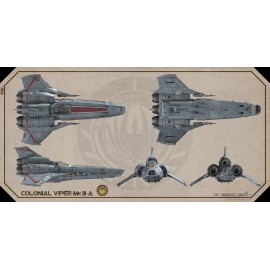 Factor4.3D Printing (1) 1/48 Scale Battlestar Galactica Colonial Viper 3D Resin Printed Model