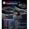 sixcow 2 Pack Replacement Speaker Upgrade for 2007-2018 Jeep Wrangler