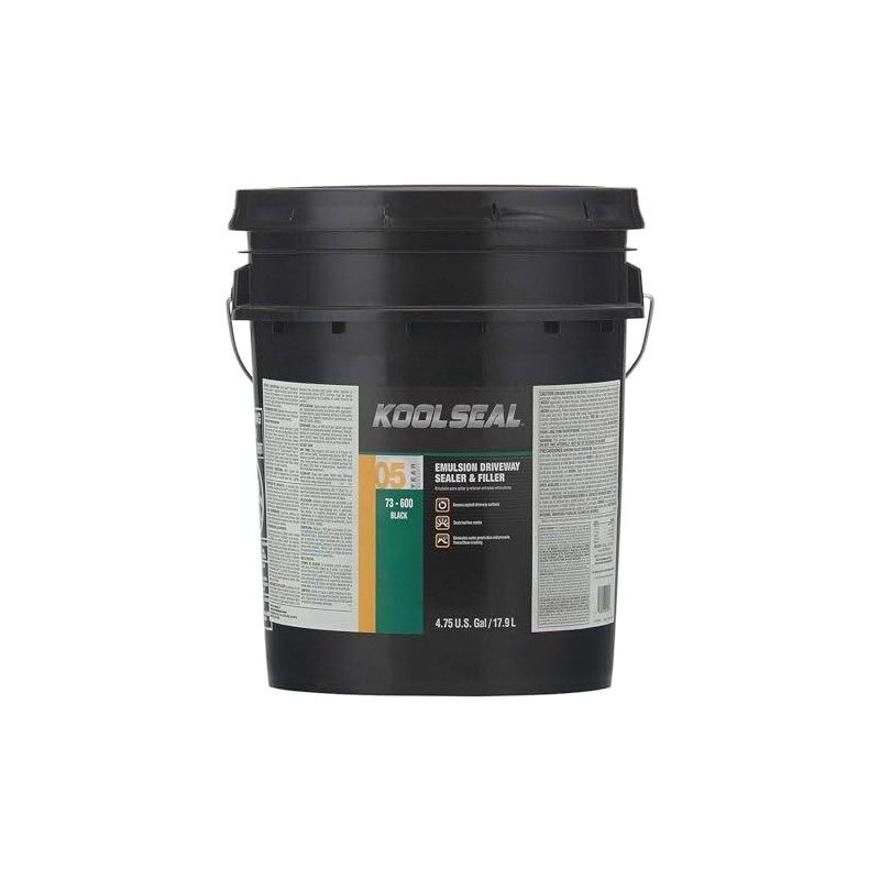 Driveway Sealer and Filler, 5 gal, Black