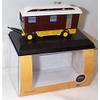 oxford Showmans Caravan Maroon vehicle 1:76 scale diecast model