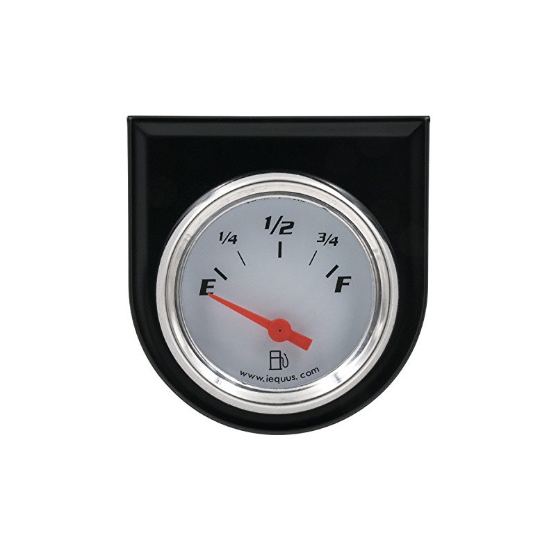 Equus 5362 2" Fuel Level Gauge, White
