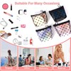 Mini Toiletry Bag with Zip, 4 Pieces Mesh Cosmetic Bag