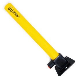 URBAN UR630 Folding Parking Pole with Lock, Security Parking Lot Bollard Post, More Visible, Anchored Parking Barrier Post, Bolts Included, Driveway Security Garage Post, Car Stopper Spot Barrier