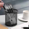 EastyGold Pen Holder Metal Pencil Organizer Mesh Cup Hollow Desktop