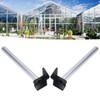 Pack of 2 Greenhouse Rain Gutters, Drainage Downpipe Gutter Kit,