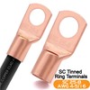 4 Gauge Wire (25ft Each- Black/Red) Copper Clad Aluminum CCA,20pcs