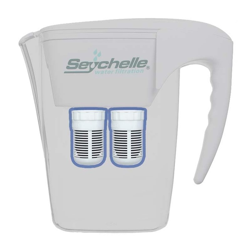 Seychelle pH2O Alkaline Water Filter Pitcher Replacement - 2 Pack
