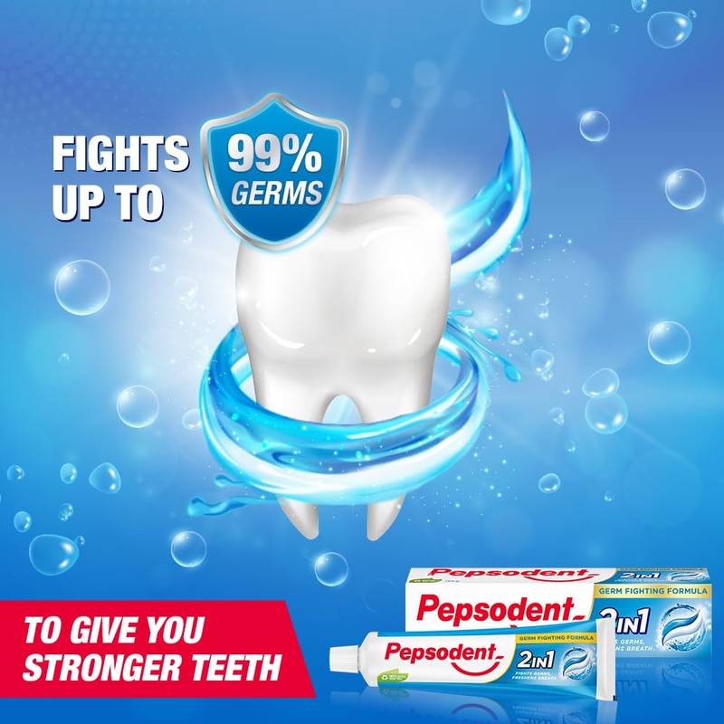 Pepsodent 2 in 1 Toothpaste 150gms