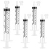 5 Pack 10mL Syringes, 10cc Syringe with tsp & mL