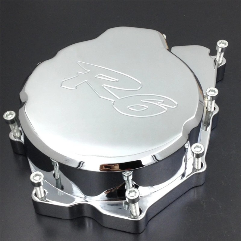 Secret-E Motorcycle Engine Stator Cover For Yamaha YZF-R6 2006-2024 Chrome