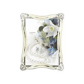 LADONNA MJ70-2L-WH Bridal Photo Frame, White, 2L