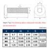 Drenky Screws M5 x 50 mm Flat Head Allen Screws