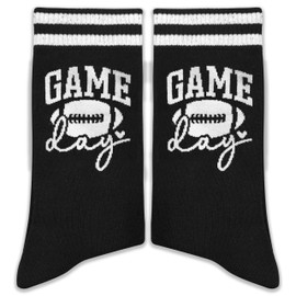 XZMBQ Novelty Football Socks for Football Fans, Players and Coaches - Game Day - Gifts for Birthday, Christmas, etc.(107)