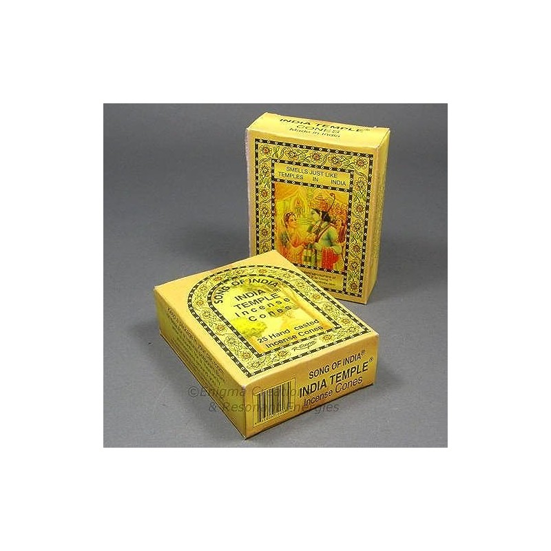 Song of India - India Temple Incense Cones (2 Pack).