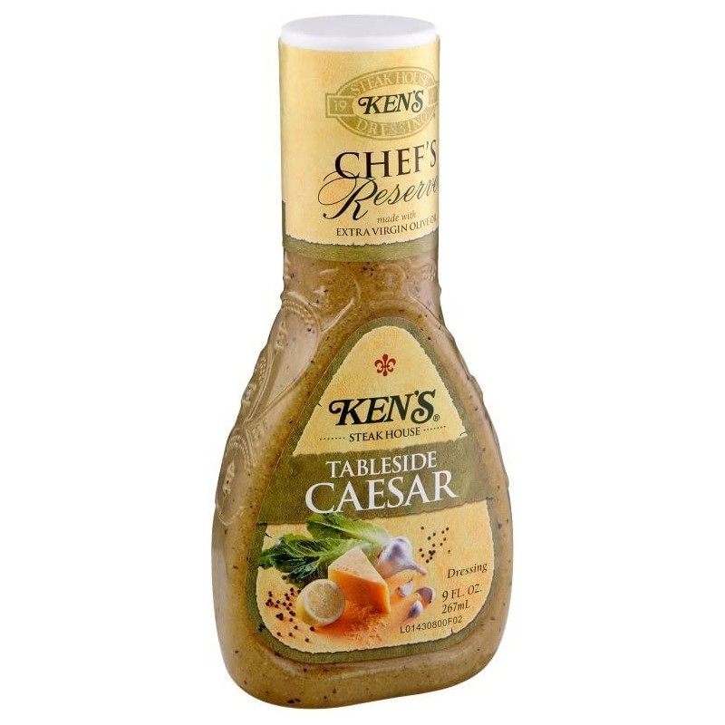 Ken's Steak House Chef's Reserve Tableside Caesar Dressing 9 Ounce