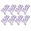 100Pcs Cute Paper Clips Animal Style Exquisite Bright Electroplated Anti