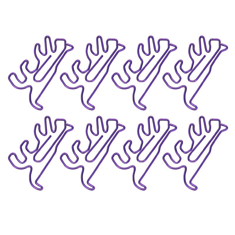 100Pcs Cute Paper Clips Animal Style Exquisite Bright Electroplated Anti
