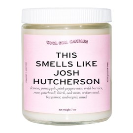 Cool Girl Candles | This Smells Like Josh Hutcherson Candle | l Hutcherson Merch Prayer Candle Gift for Her 40+ Hours Burn time Pineapple, Pink Peppercorn, Wild Berries, Rose Scented