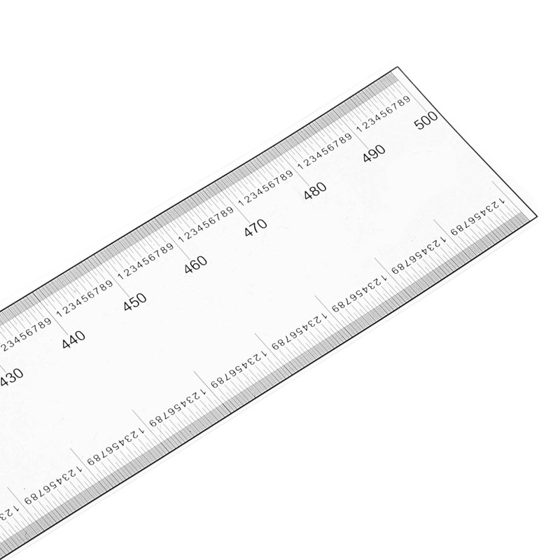 PATIKIL Film Flexible Ruler 50cm 0.1mm Scale with R Angle