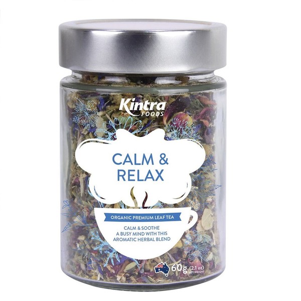 Kintra Foods Calm & Relax Organic Loose Leaf Tea, 60g Jar
