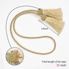 Pretty Jolly 4 Pack Double-ended Tassel Curtain Tiebacks Handmade Braided