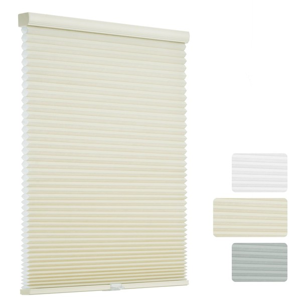 Changshade Light Filtering Cellular Shades,Cordless Honeycomb Blinds for Indoor Room,1.5