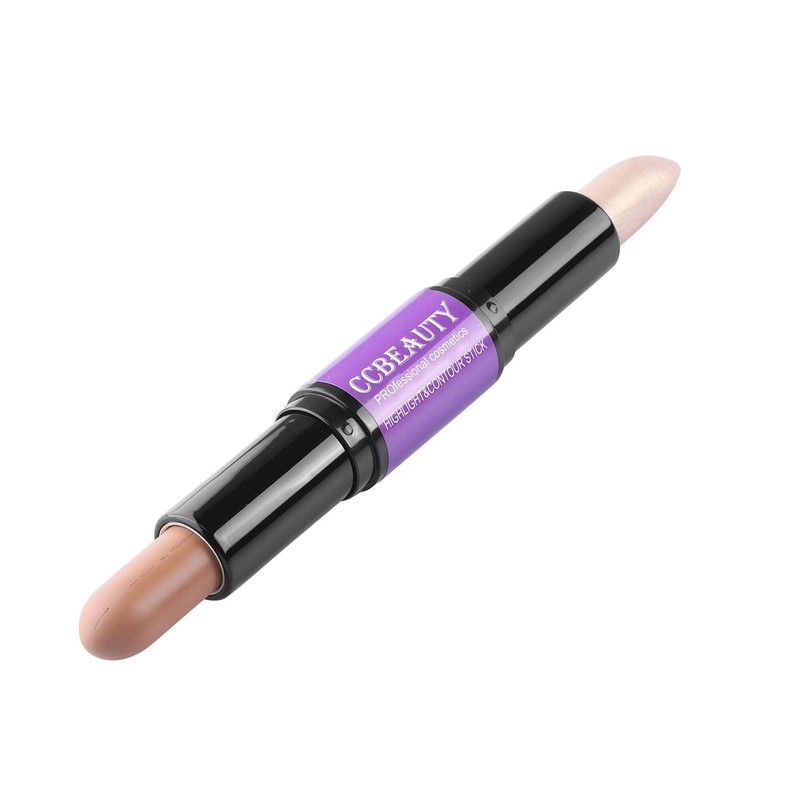 CCbeauty Cream Highlight and Contour Stick, Shimmer Highlighter Makeup, Contouring
