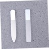 FOMIYES 2pcs Nail Art Tool Crystal Glass Nail Files Board