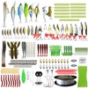 Fishing Lures,355pcs Fishing Kit Set with Assorted Baits,Hooks,Tackle,Fishings Wire for