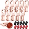 XHF 10PCS 2 AWG-3/8 Heavy Duty Battery Lugs with 3:1