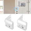 2pcs Home Security Door Reinforcement Lock Anti Theft Aluminum Alloy